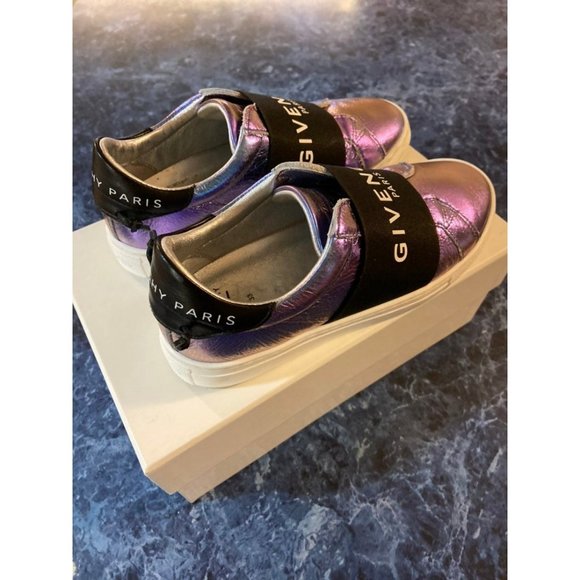 Givenchy Kids Elasticated-Strap Logo Sneakers Purple EU 33/US 8 $607. Pre-Owned - Picture 5 of 9